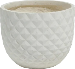 Pot Fibre D'argile 24 Cm Ivoire