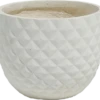 Pot Fibre D'argile 30 Cm Ivoire
