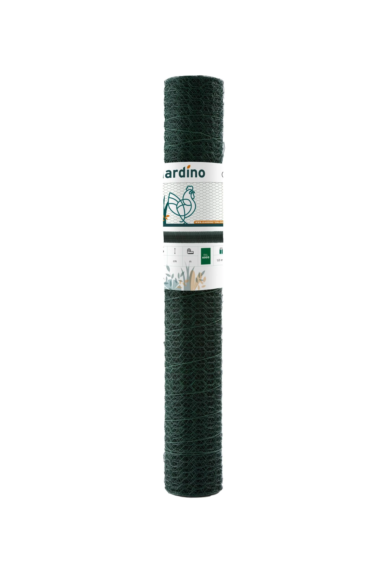 Giardino, Triple Torsion, Plastifié Après, 25x1.0mm X 50cm X 2.5m Ral 6005 Vert