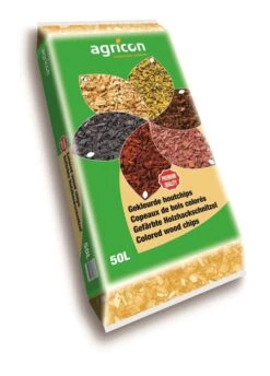 2 Palettes De 39 Sacs De Copeaux De Bois Colorés Naturel 50 L