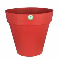 Pot De Fleurs Rond 39,2 Cm Rouge