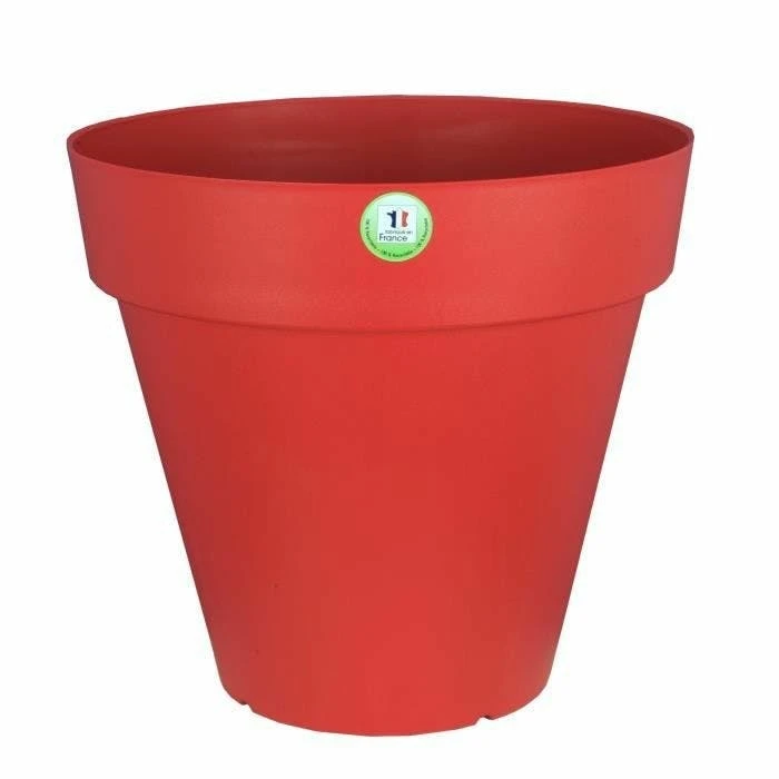 Pot De Fleurs Rond 39,2 Cm Rouge