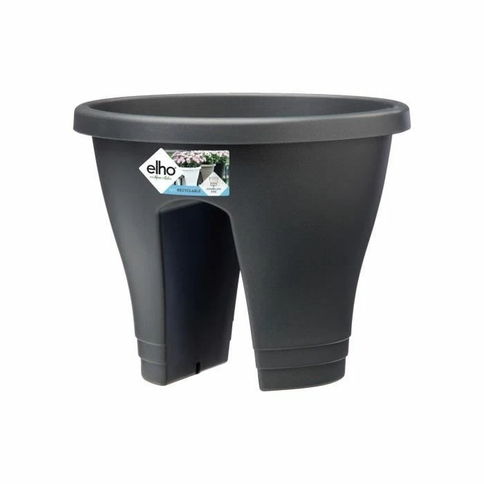 Bac à Fleurs Pour Balcon 29,6 X 29,6 X 24 Cm Anthracite – Image 3