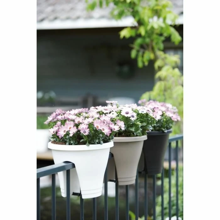 Bac à Fleurs Pour Balcon 29,6 X 29,6 X 24 Cm Anthracite – Image 2