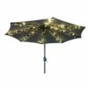 Guirlande Solaire Pour Parasol 200 Leds Blanc Chaud