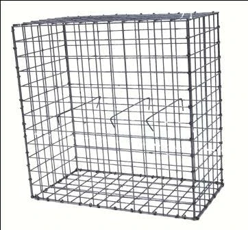Gabion Como 1/2 Basic 50x3.5mm H 600 X L 600 X P 300mm Crampons Incl.