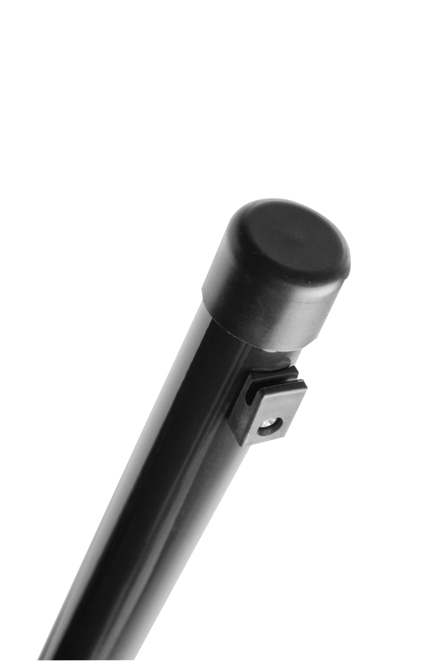 Poteau Rond Avec Guide-fils, 40mm X 150cm Ral 9005 Noir