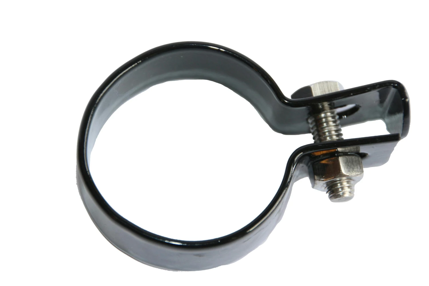 Collier Fin Pour Panneaux Et Piquets Ronds 60mm Ral 9005 Noir