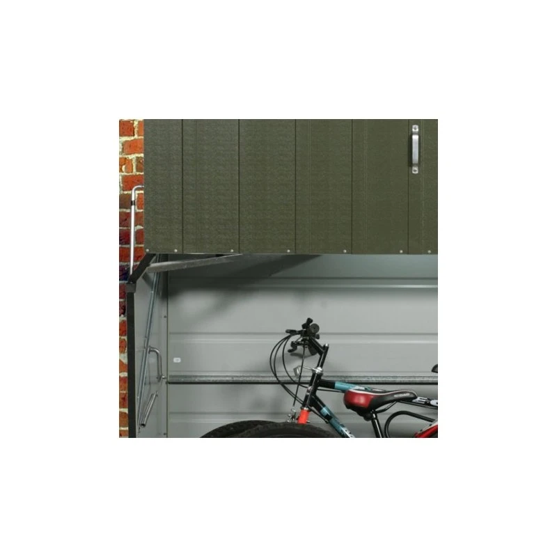 Abri à Vélos En Métal 1750L Vert 1,74m² + Kit D'ancrage TRIMETALS – Image 5