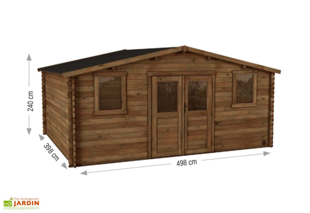 Abri De Jardin En Bois D’épicéa Nicia – 19,8 M² – Image 2