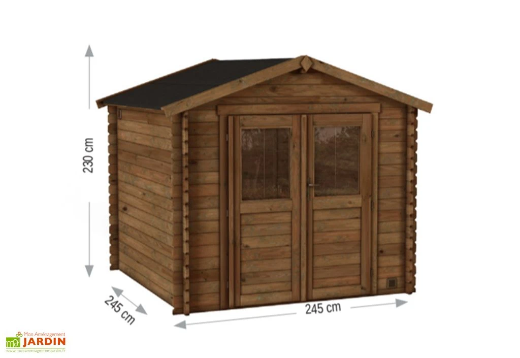 Abri De Jardin En Bois D’épicéa Nicia – 6 M² – Image 2