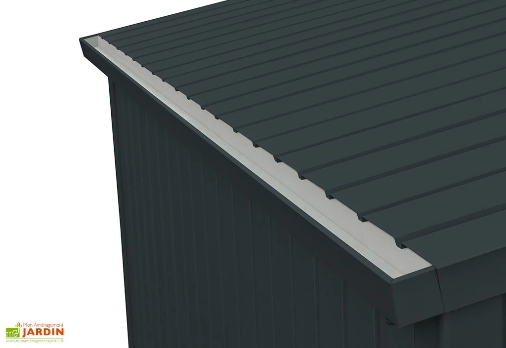 Abri De Jardin En Acier Galvanisé Duramax Modern 4 M² Gris Anthracite – Image 6