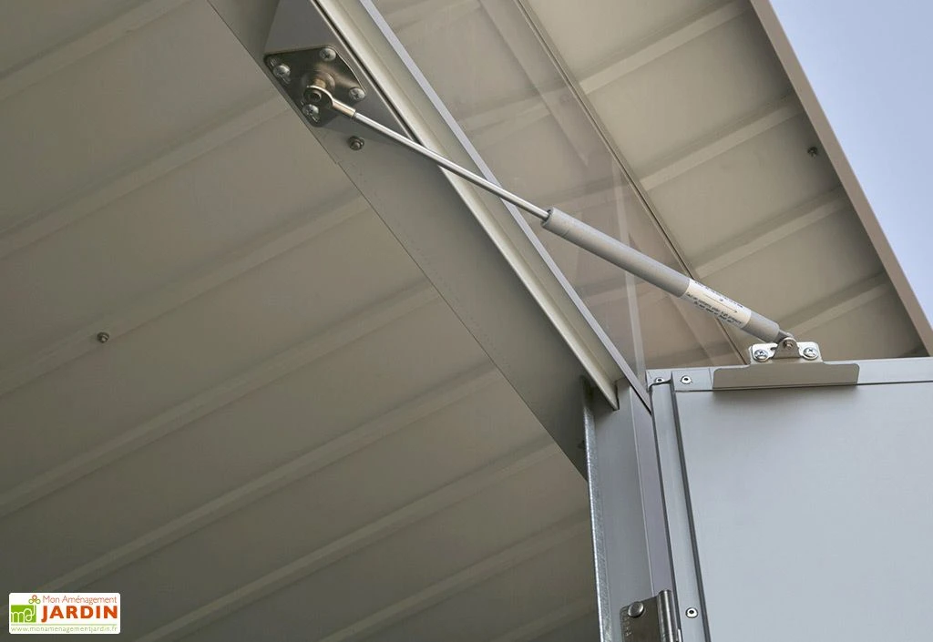 Abri De Jardin En Acier Galvanisé Duramax Modern 4 M² Gris Silver – Image 6