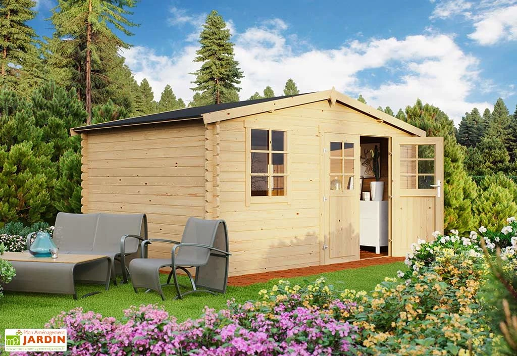 Abri De Jardin En Bois D’épicéa Brut 10,6 M² - Amely