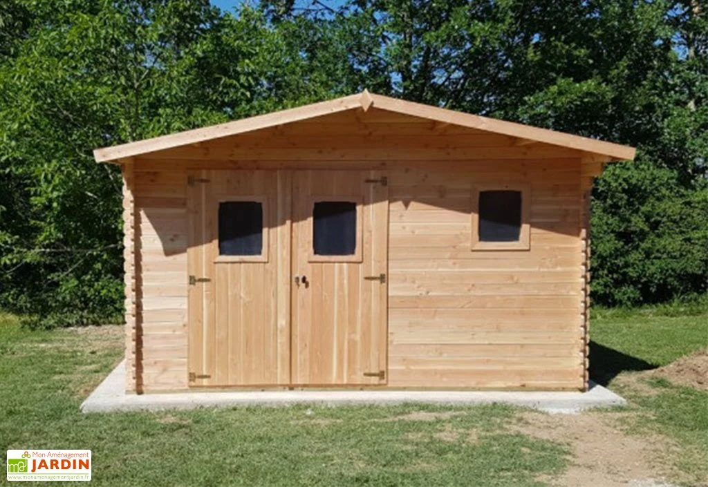 Abri De Jardin En Bois Douglas 28 Mm – 18,90 M² : 4,2 X 4,5 M – Image 2