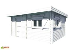 Abri De Jardin En Bois D’épicéa Brut 60 Mm – 25,38 M²