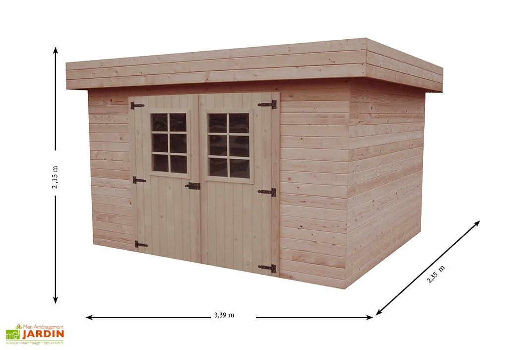 Abri De Jardin En Bois D’Épicéa Brut 7 M² – Image 3