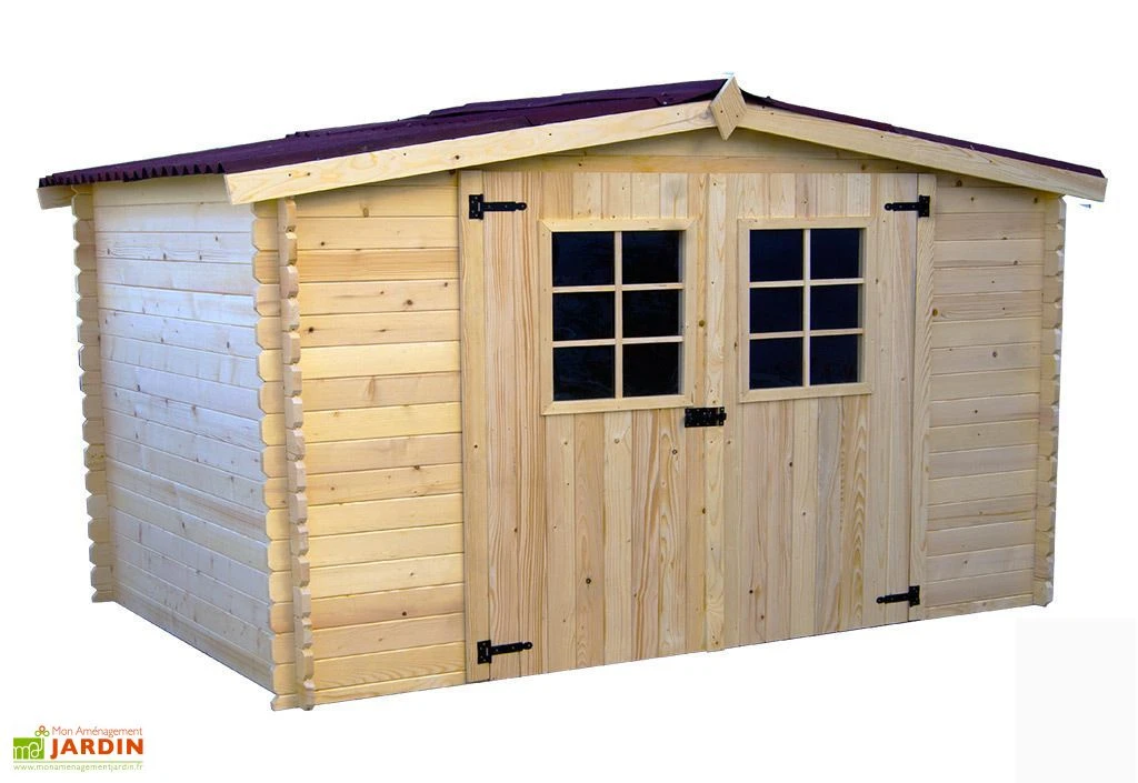 Abri De Jardin En Bois D’Épicéa Brut 9 M² – Image 2