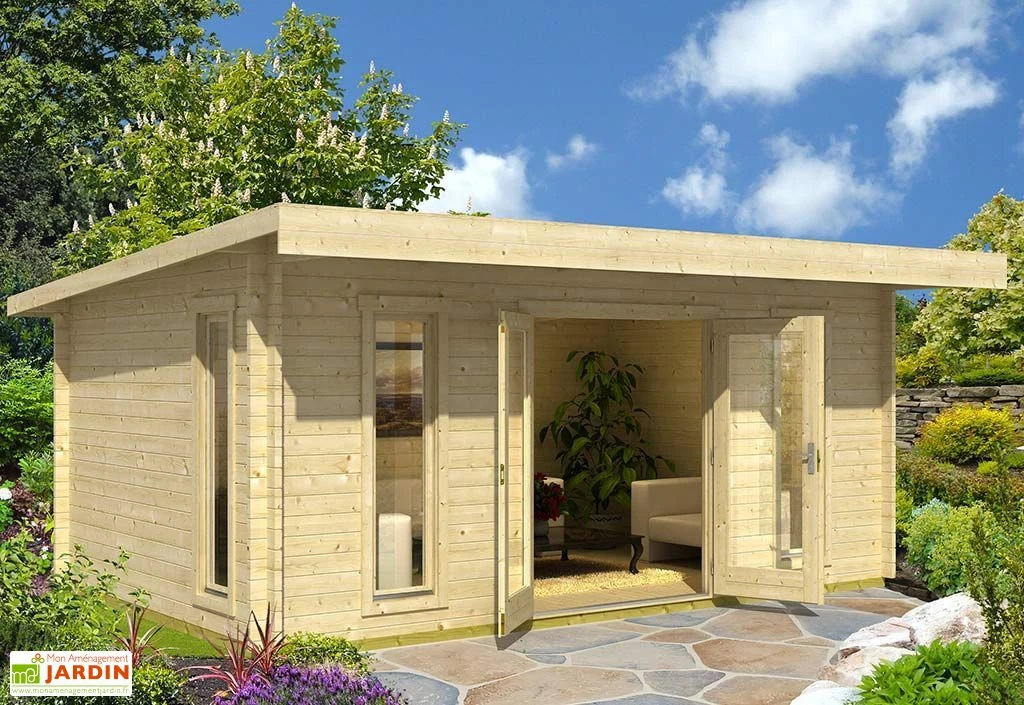 Abri De Jardin En Bois D’Épicéa Brut Barbados 2 (16 M²)