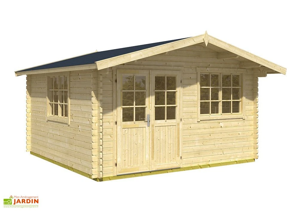 Abri De Jardin En Bois D’Épicéa Brut Norderney 2 (11 M²) – Image 2