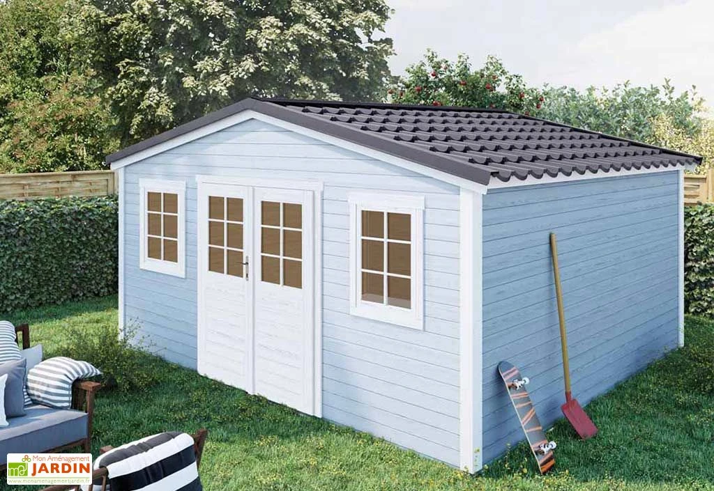 Abri De Jardin En Bois D’épicéa Brut Shelty+ 18 M² – Image 2