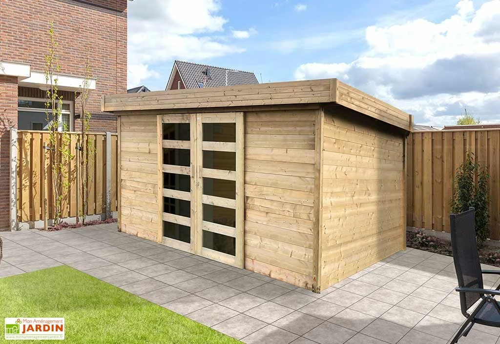 Solid Abri De Jardin Bois Malmo 28 Mm (391x301)