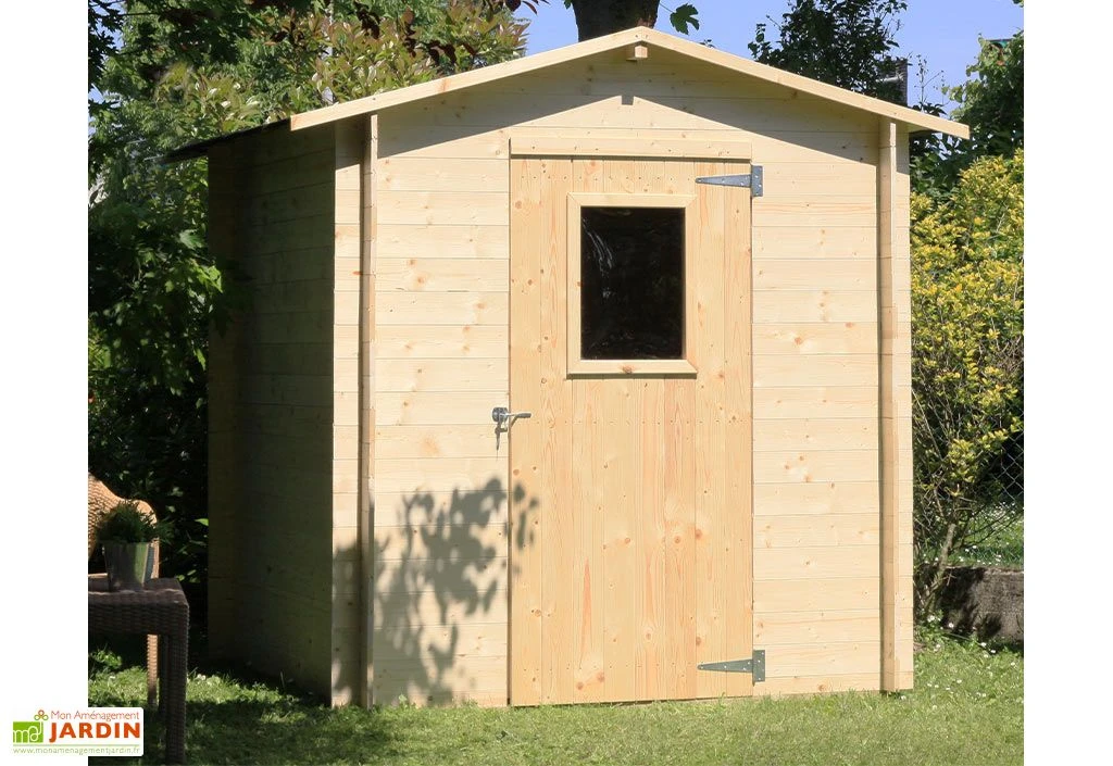 Abri De Jardin En Bois Brut 4 M² 19 Mm - Régis – Image 2