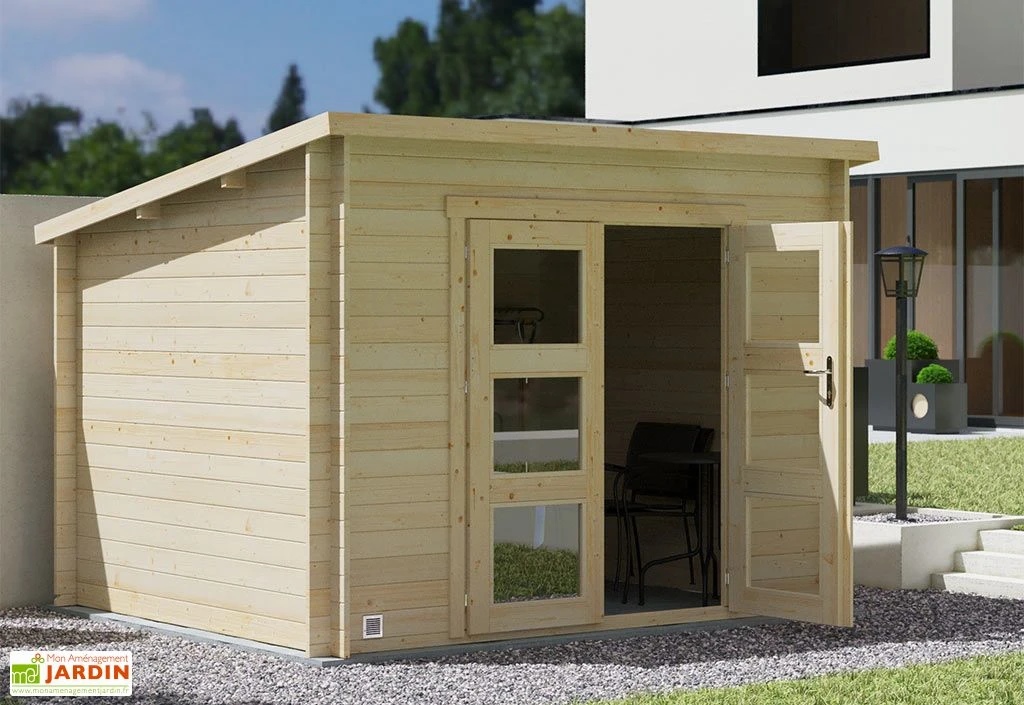 Abri De Jardin En Bois D'épicéa De 7,4 M² Ep. 28 Mm – Juno – Image 2