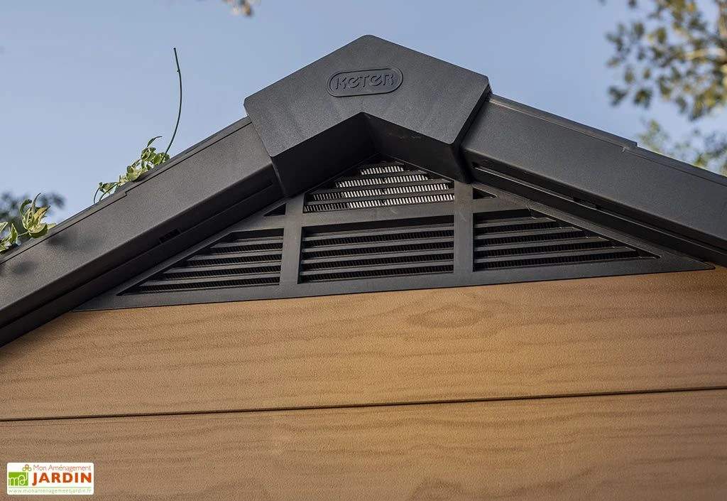 Abri De Jardin Keter En Résine Aspect Bois 5 M² Woodium 757 – Image 5