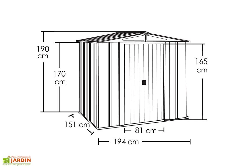 Abri De Jardin En Métal Gris Spacemaker Acier Galvanisé – 3 M² – Image 4