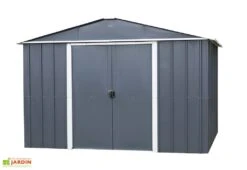 Abri De Jardin Acier Galvanisé Anthracite 217 X 202 Cm 4,38 M²