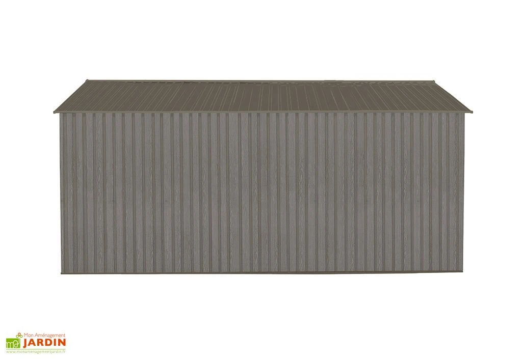 Abri De Jardin En Métal Look Bois Vieilli 13,51 M² – Image 4