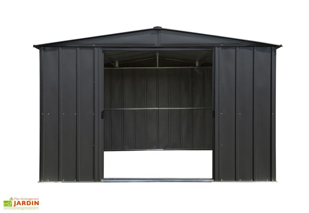 Abri De Jardin En Métal Gris Spacemaker Acier Galvanisé – 11 M² – Image 2