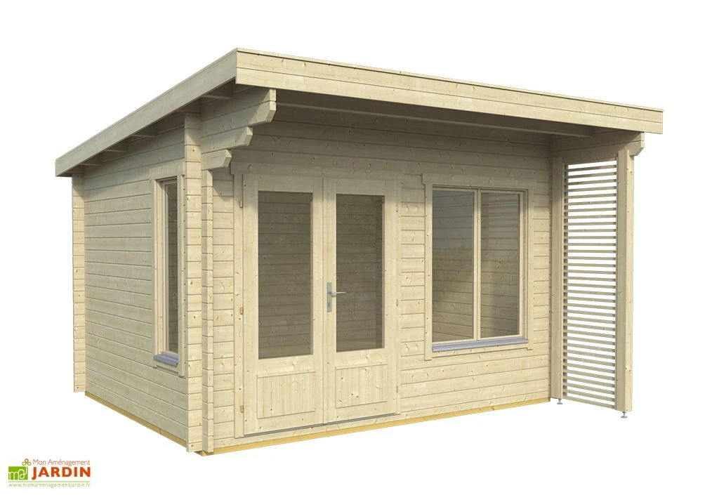 Abri De Jardin Moderne En Bois D’épicéa Brut Aston – 15,6 M²
