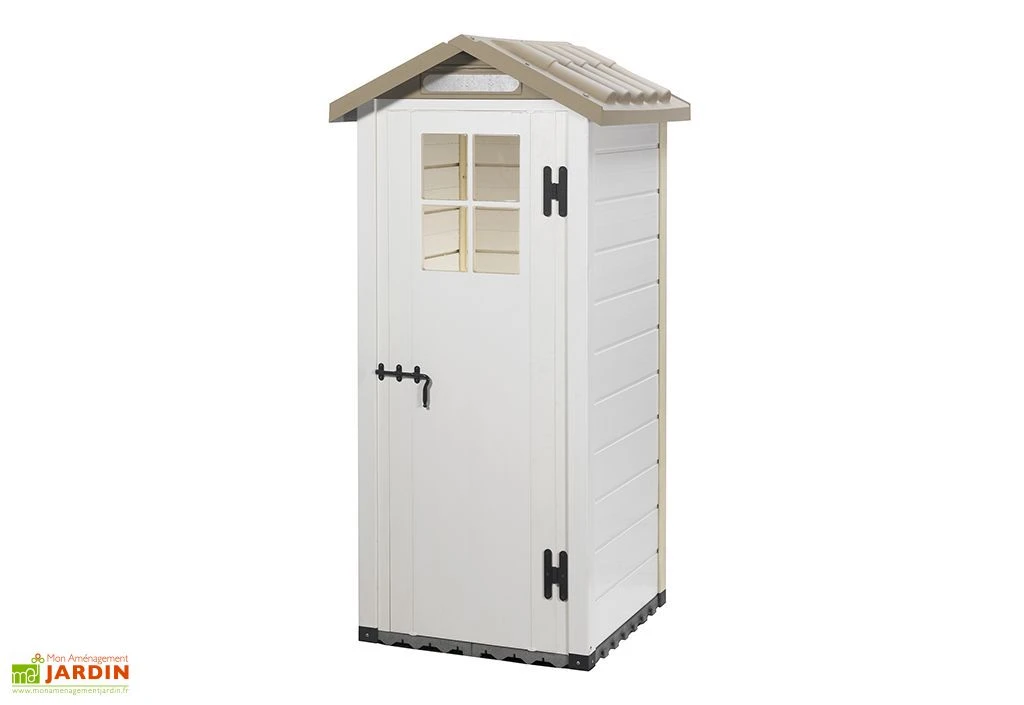 Abri De Jardin Mural En PVC Evo 80 Beige (82x82cm) – Image 3