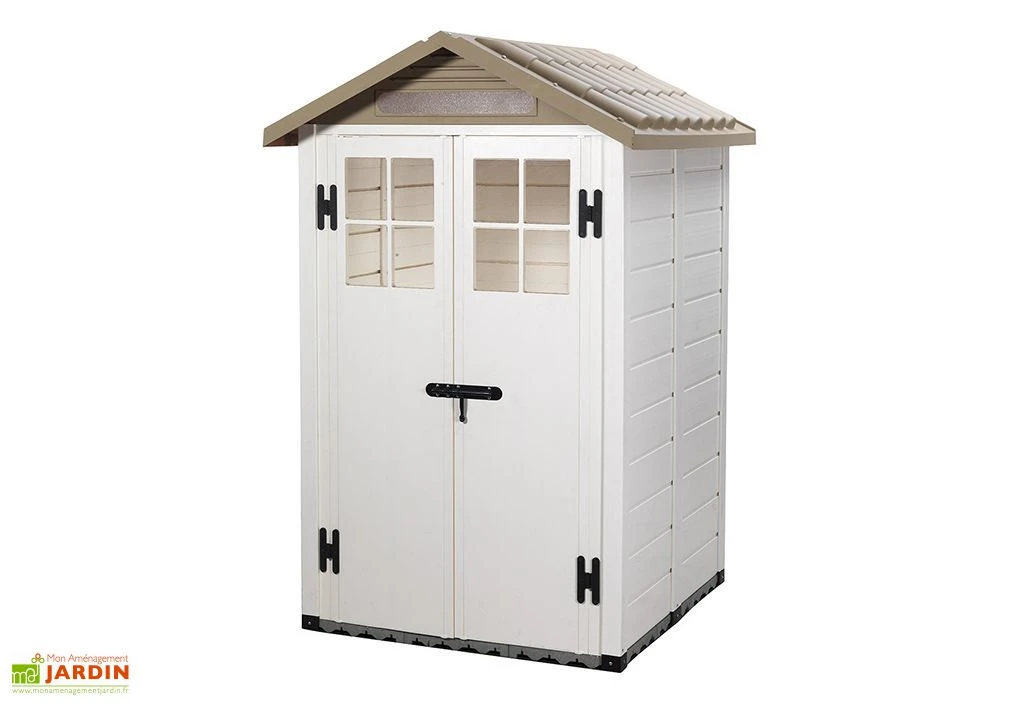 Abri De Jardin En PVC Evo 120 Beige (122x122cm) – Image 2