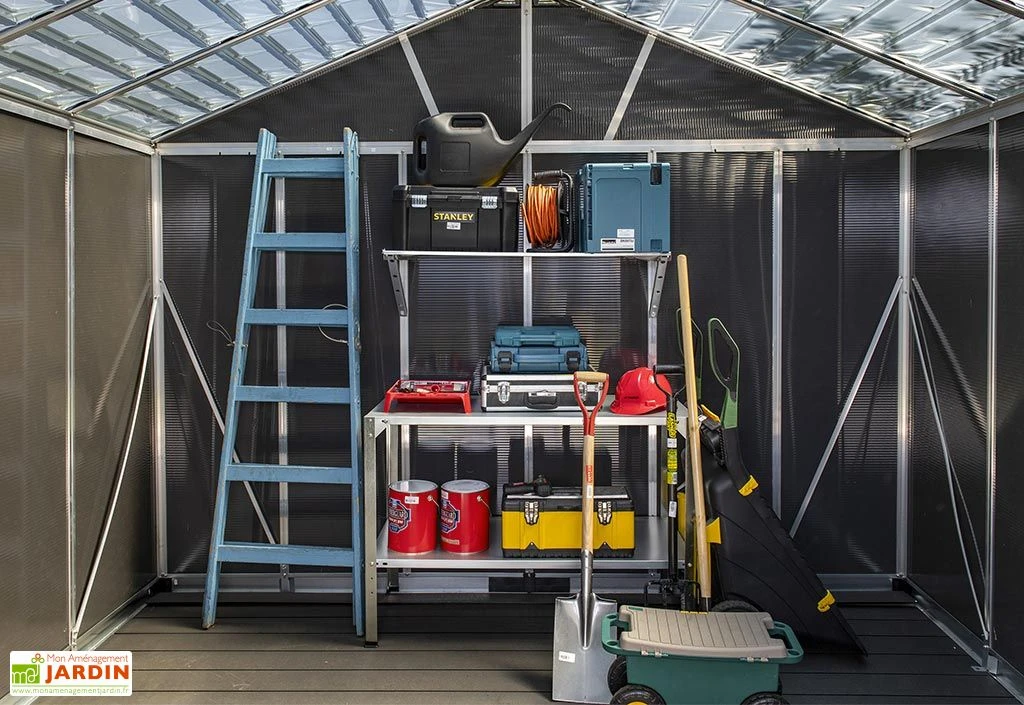 Abri De Jardin En Polycarbonate Et Aluminium Yukon 7 M² – Image 4