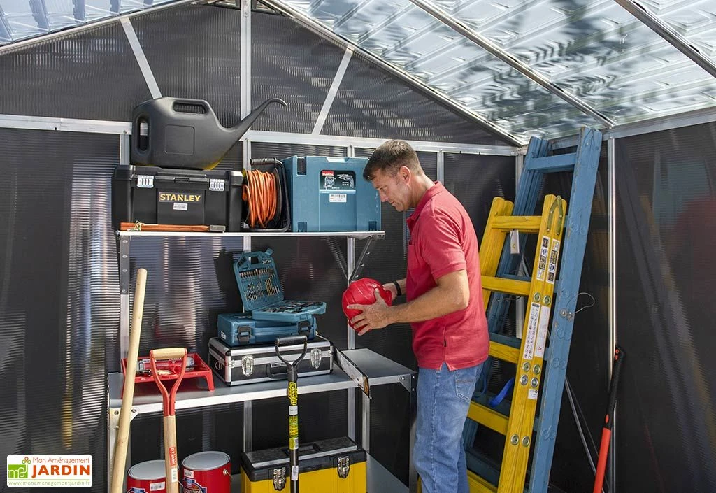 Abri De Jardin En Polycarbonate Et Aluminium Yukon 7 M² – Image 5