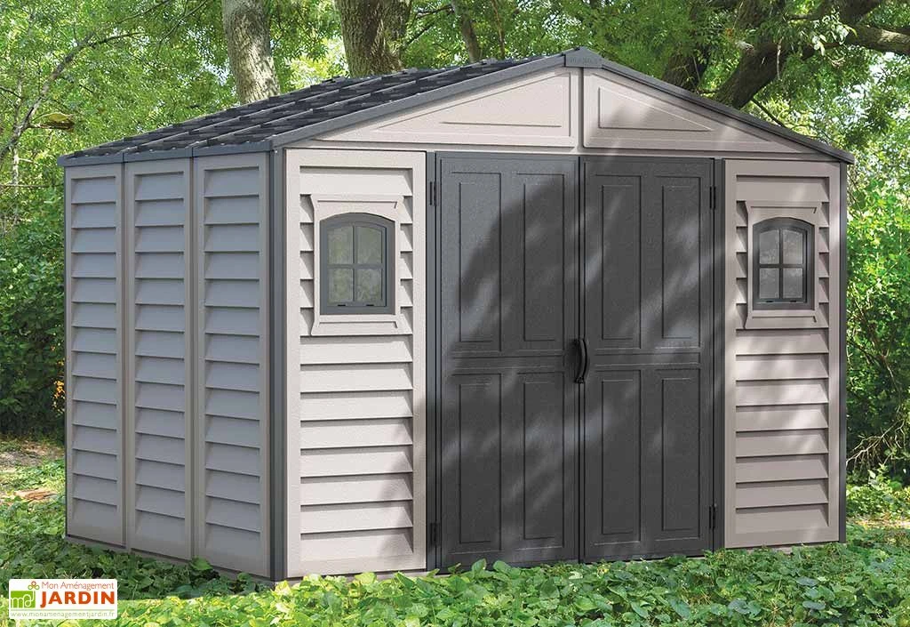 Abri De Jardin En PVC Duramax 8,05 M² Gris