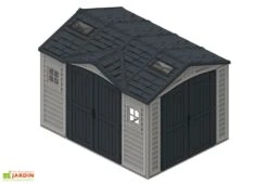 Abri De Jardin En PVC Duramax 8 M² – Apex 10 X 8 Gris Anthracite
