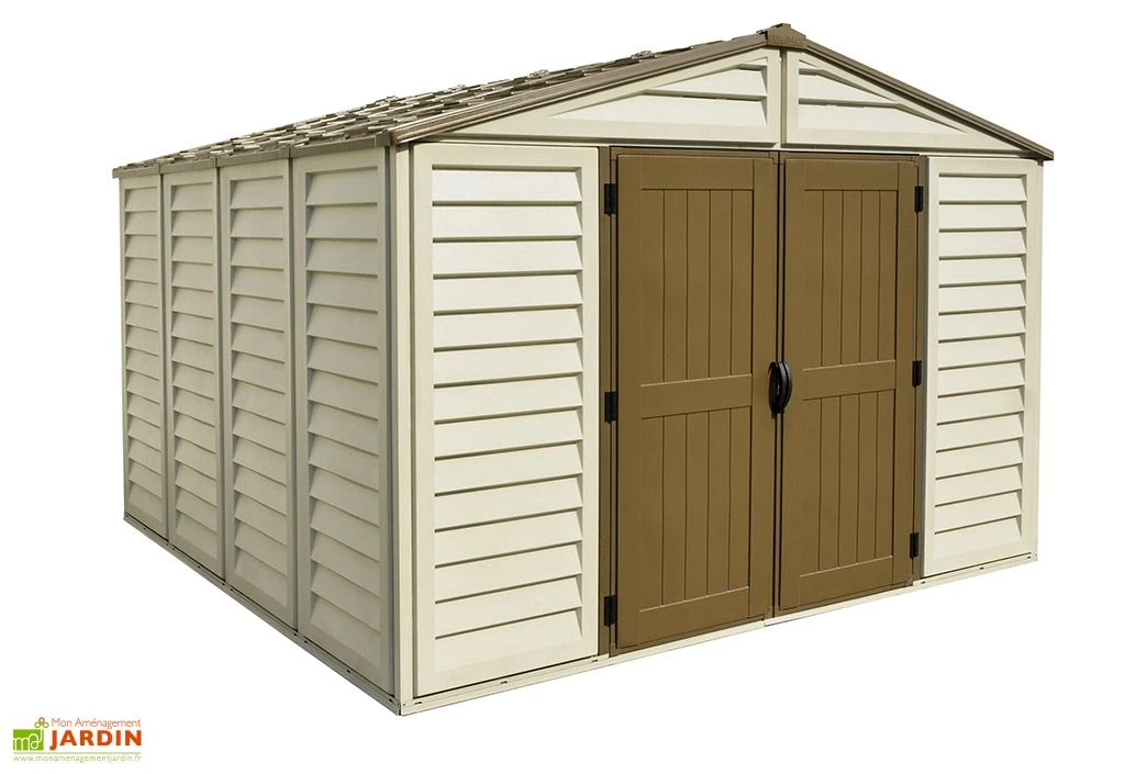 Abri De Jardin En PVC Duramax Beige 10 M² – Woodstyle Premium 10 X 10