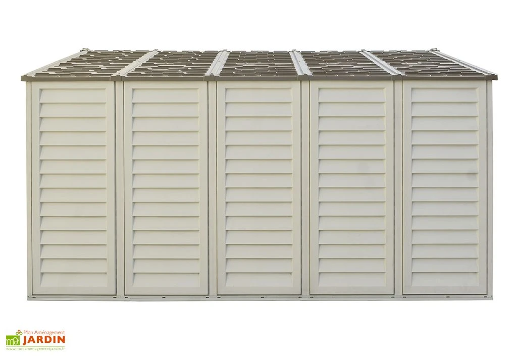 Abri De Jardin En PVC Duramax Beige 13 M² – Woodstyle Premium 10 X 13 – Image 6