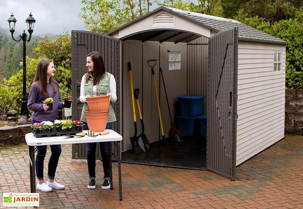 Abri De Jardin En PVC Et Acier Inoxydable Lifetime Landmark 8 M² – Image 6