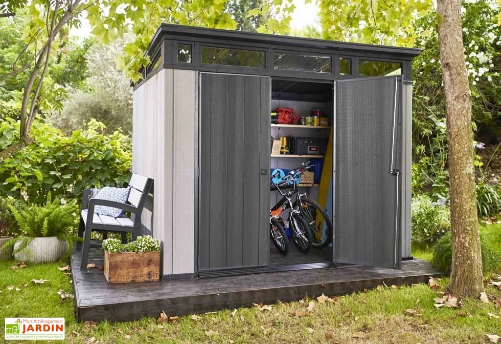 Keter Abri De Jardin PVC Brossium 97 Avec Toit En Monopente – Image 3