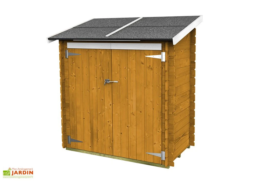 Abri De Jardin En Bois De Pin Traité Ambrogio – 155 X 85 X 165 Cm – Image 2