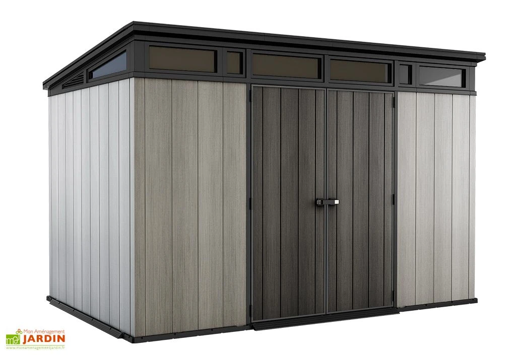 Keter Abri De Jardin En Résine Avec Toit Monopente Brossium 117 - 7,4 M²