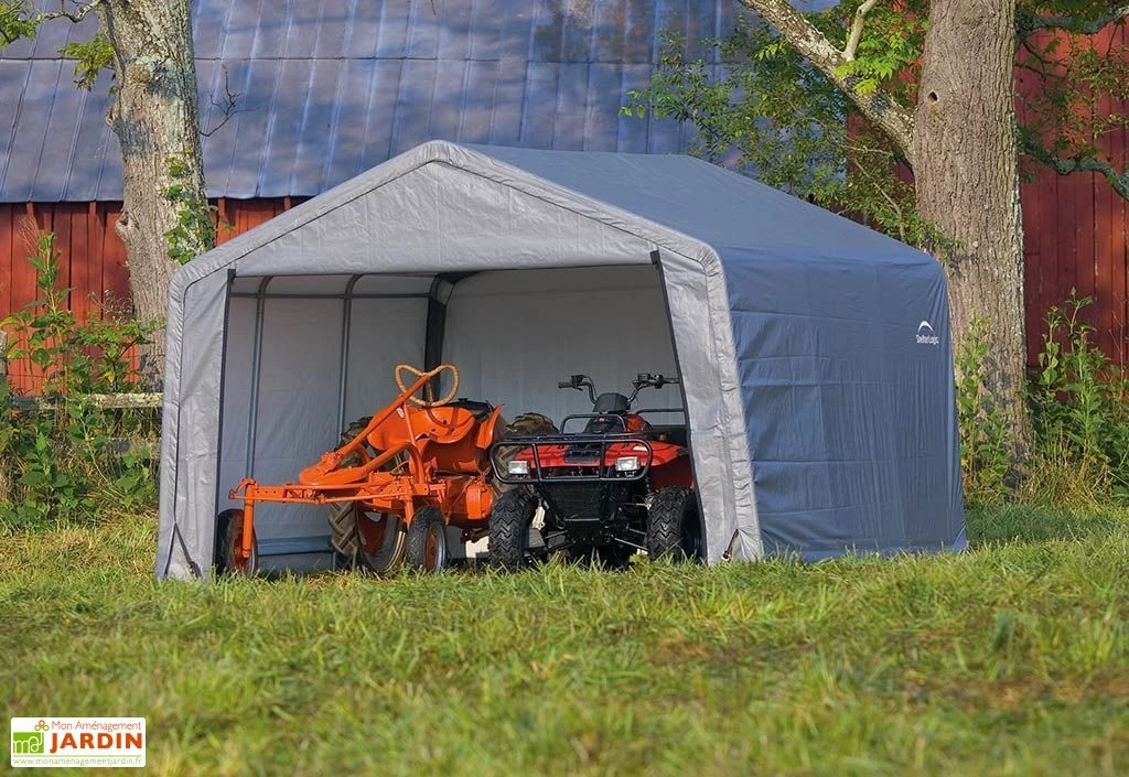 Abri De Jardin Souple En Acier Et Polyéthylène 14 M² – Image 3