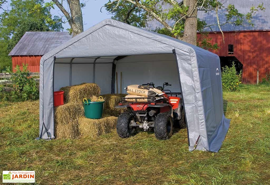 Abri De Jardin Souple En Acier Et Polyéthylène 14 M² – Image 5