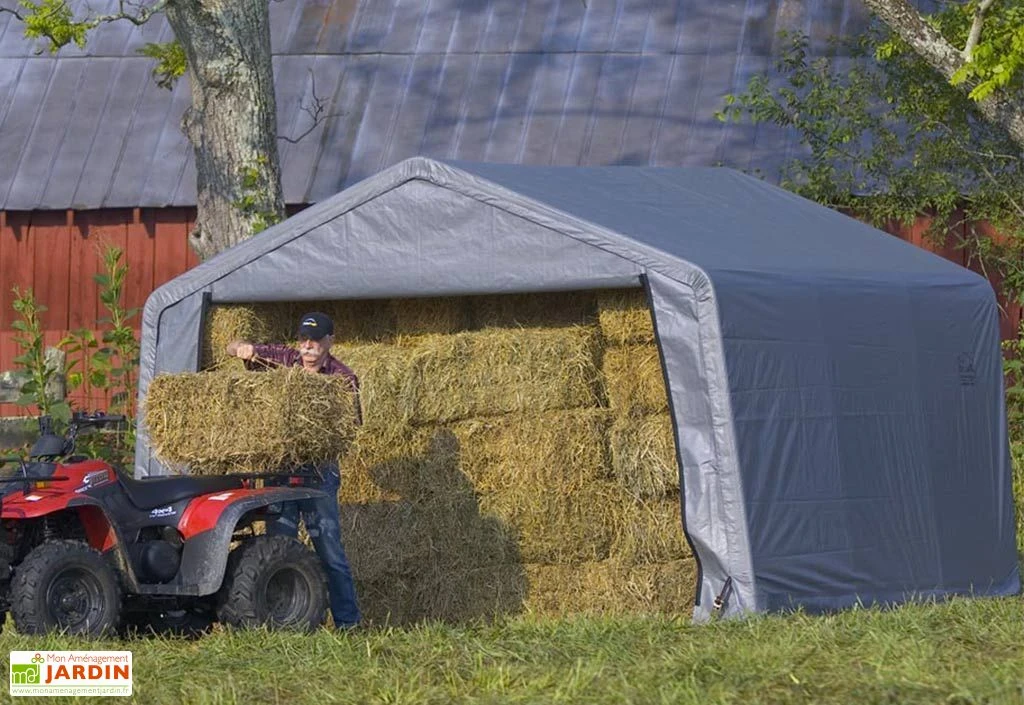 Abri De Jardin Souple En Acier Et Polyéthylène 14 M² – Image 6