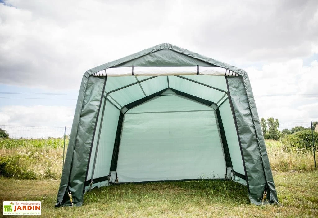 Abri De Jardin En Toile Renforcée Avec Porte Amovible - 305 X 305 Cm – Image 2